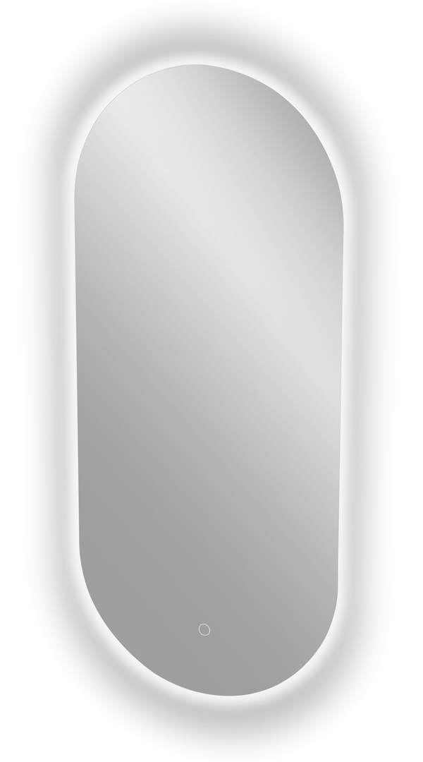 Ambi Ovale Spiegel met Led-Verlichting en Touch-bediening 40x90cm