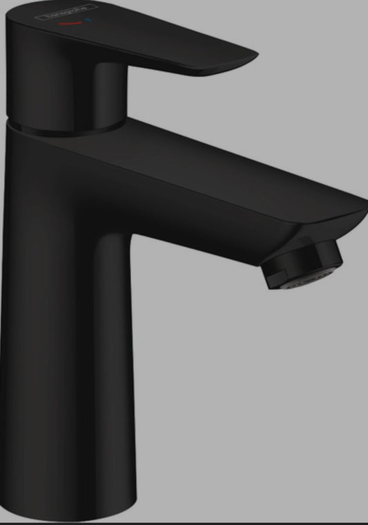 Hansgrohe Talis E 1-gats wastafelkraan coolstart z. waste  Delen voorsprong 11.2cm | mat zwart