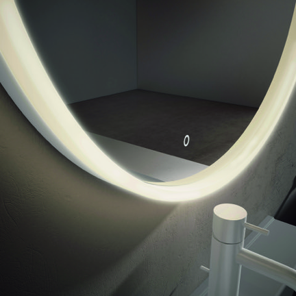 Vario Ronde Spiegel met Led-Verlichting en Touch Bediening