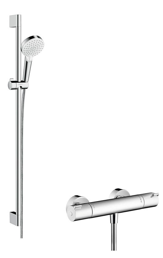 Hansgrohe Crometta Complete Douchecombinatie – Thermostaatkraan & Glijstangset
